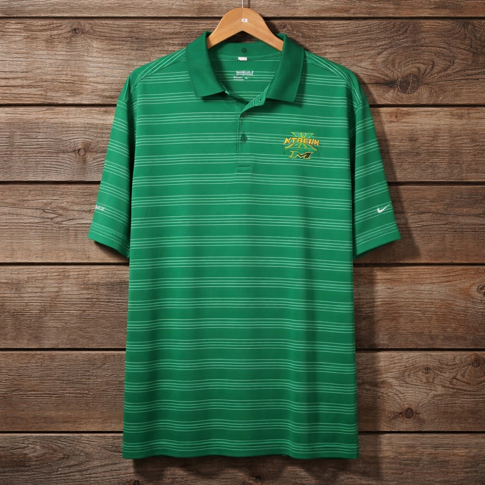 Nike Golf Tour XL Stripe Performance Dri Fit Embroidered Polyester Polo Shirt